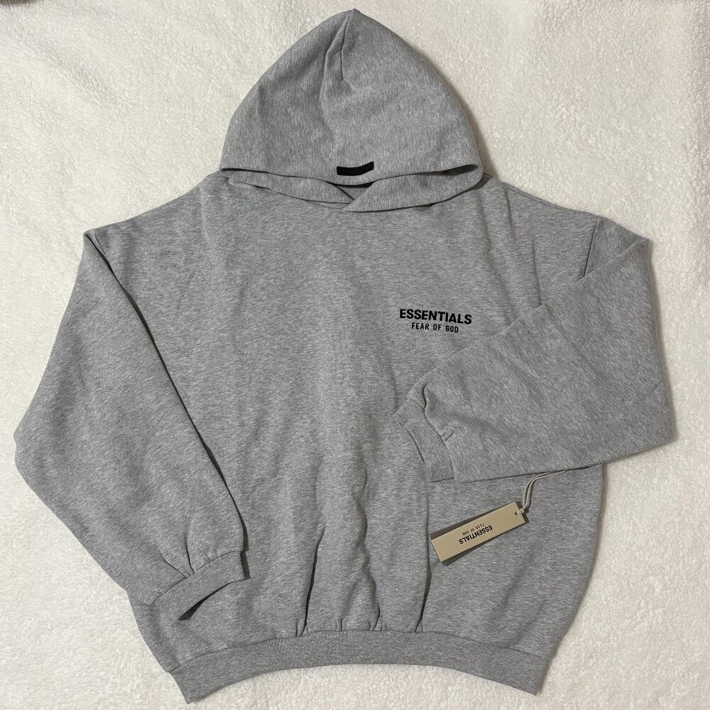 Fear of God Men Essential Men Light Heather Hoodie NWT all sizes available